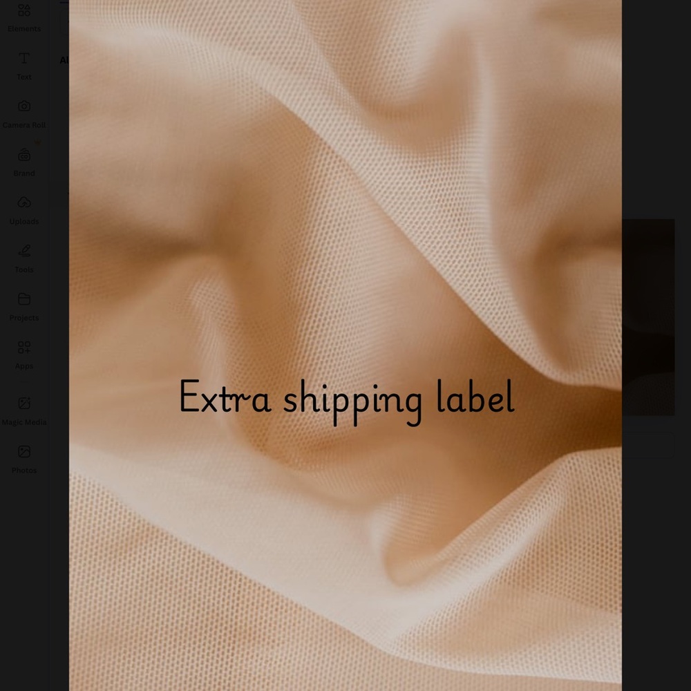 Extra Shipping Label